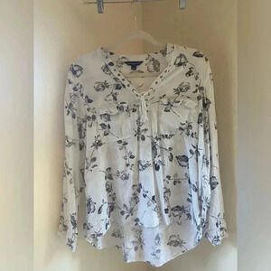 Rock & Republic Floral Blouse Size L